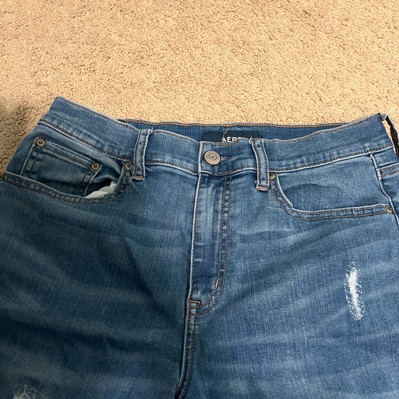 Women’s Aeropostale Jeggings Ripped w/ patches - Picture 2 of 5